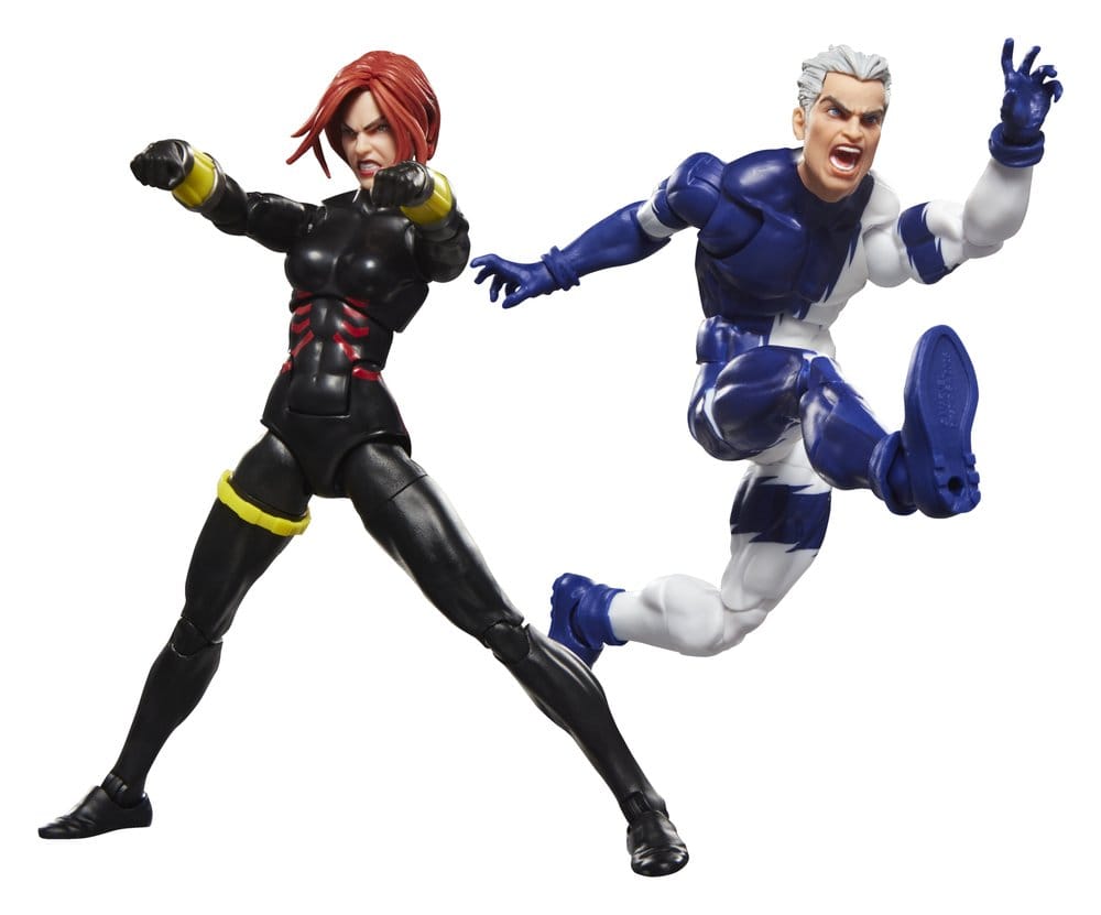 Marvel Legends Series Set 2 figurine articulalta Black Widow si Quicksilver 15 cm