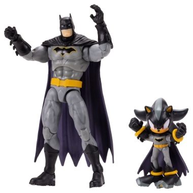 DC x Sonic the Hedgehog Set 2 figurine articulate Shadow & Batman 
