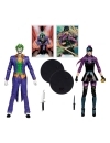 DC Multiverse Set 2 figurine articulate The Joker & Punchline 18 cm