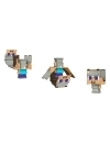 Minecraft Flippin Action Figure Steve & Steve in Iron Armor