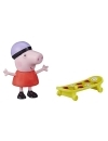 Peppa Pig figurina prietenii amuzanti Peppa Pig cu skateboard 7cm