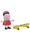 Peppa Pig figurina prietenii amuzanti Peppa Pig cu skateboard 7cm