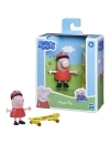 Peppa Pig figurina prietenii amuzanti Peppa Pig cu skateboard 7cm