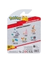 Pokemon Battle Set 3 figurine Morpeko (Full-Belly Mode), Bulbasaur #1, Raboot 5 cm