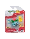 Pokemon Battle Set 3 figurine Pikachu #2, Horsea, Ivysaur 5 cm