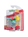 Pokemon Battle Set 3 figurine Pikachu #2, Horsea, Ivysaur 5 cm