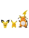 Pokemon Select Evolution Set 3 figurine Pichu, Pikachu, Raichu 5-7 cm