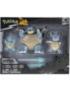 Pokemon Select Evolution Set 3 figurine (Squirtle, Wartortle si Blastoise) 7-11cm