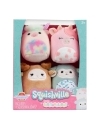 Squishville Mini Squishmallows Set 4 jucarii de plus Barnyard Squad 5 cm