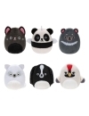 Squishville Mini Squishmallows Plush Figure 6-Pack Black & White Squad 5 cm