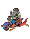 Teenage Mutant Ninja Turtles Figurina Rocksteady & Chopper Cycle