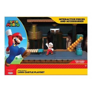 World of Nintendo Super Mario Playset Lava Castle