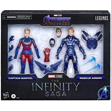 Avengers Endgame Marvel Legends Set figurine articulate Captain Marvel & Rescue Armor (The Infinity Saga) 15 cm