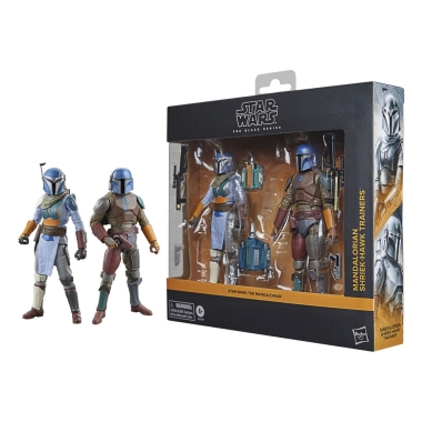 Star Wars: The Mandalorian Black Series Set 2 figurine articulate Mandalorian Shriek-Hawk Trainers 15 cm