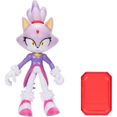  Sonic the Hedgehog Figurina articulata Blaze cu accesoriu (Sol Emerald) 10 cm