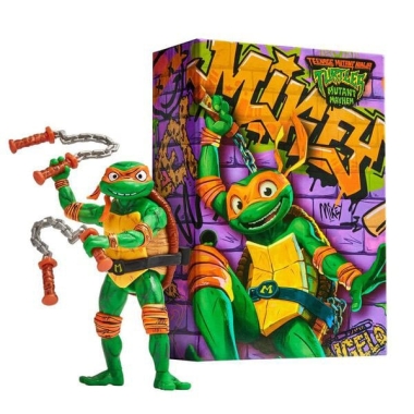 TMNT: Mutant Mayhem - Figurina Michelangelo Comic Con Turtles 13 cm