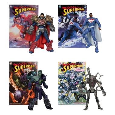 DC Direct Superman Wave 5: Superman - Ghosts of Kryton (Set 4 figurine) 18 cm