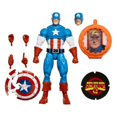 Secret Wars Marvel Legends Retro Figurina articulata Captain America 15 cm