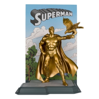 DC Multiverse  Figurina articulata Superman (Centennial Park Tribute Statue) Gold Label 18 cm