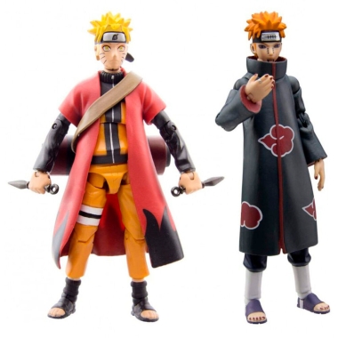 Naruto Shippuden: Sage Mode Naruto Vs Pain Set 2 figurine articulate 10 cm