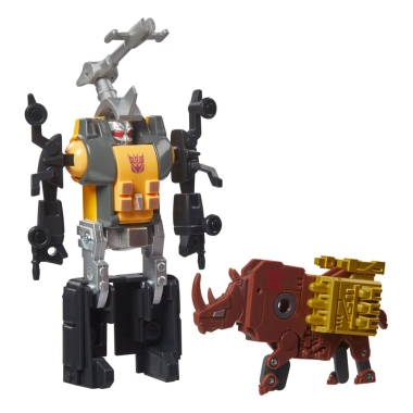 The Transformers Retro G1 Action Figure 2-Pack Autobot Ramhorn & Insecticon Bombshell 