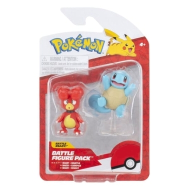 Pokemon Battle Set 2 minifigurine Magby & Squirtle 5cm