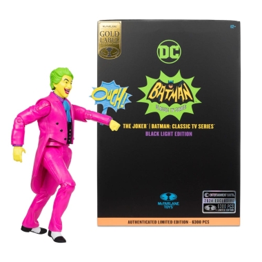 DC Multiverse Figurina articulata BM66 The Joker (Black Light) (Gold Label) 18 cm