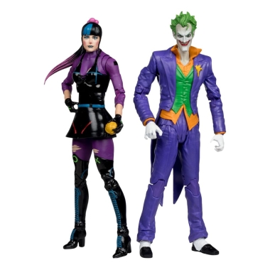 DC Multiverse Set 2 figurine articulate The Joker & Punchline 18 cm