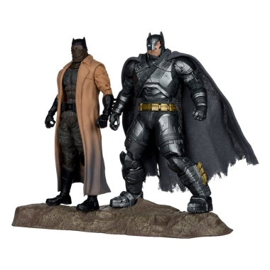 DC Multiverse McFarlane Collector Edition Set 2 figurine articulate Batman (Knightmare) & Batman (Armor Suit) ( #02) (Gold Label) 18 cm