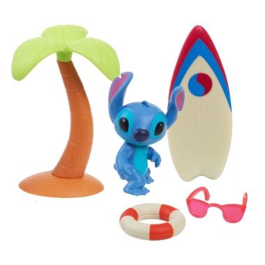 Lilo & Stitch Set Hang Ten cu figurina Stitch 7 cm