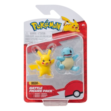 Pokemon Battle Figure First Partner Set 2 figurine Squirtle #2, Pikachu #9