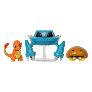 Pokemon Battle Set 3 figurine Kabuto, Charmander, Metang 5-8 cm