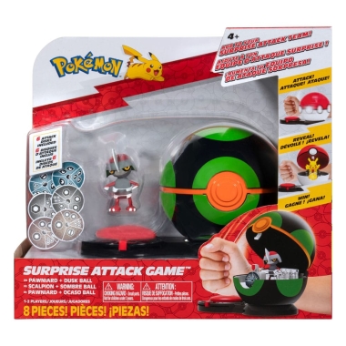 Pokemon Surprise Attack Game Pawniard with Dusk Ball