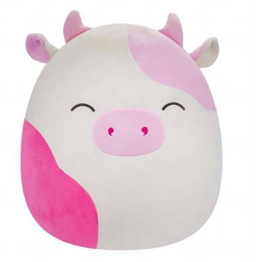 Squishmallows Jucarie de plus Pink Spotted Cow with Closed Eyes Caedyn 40 cm