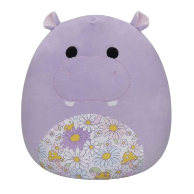 Squishmallows Jucarie de plus Purple Hippo with Floral Belly Hanna 50 cm