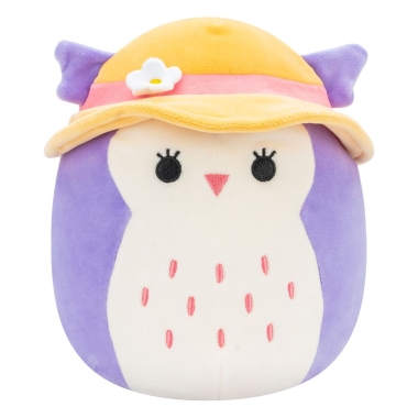 Squishmallows Jucarie de plus Purple Owl with Sun Hat Holly 18 cm